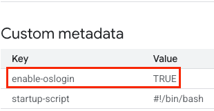 VM Metadata 設定範例