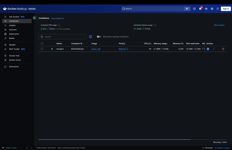 Docker Run Nginx