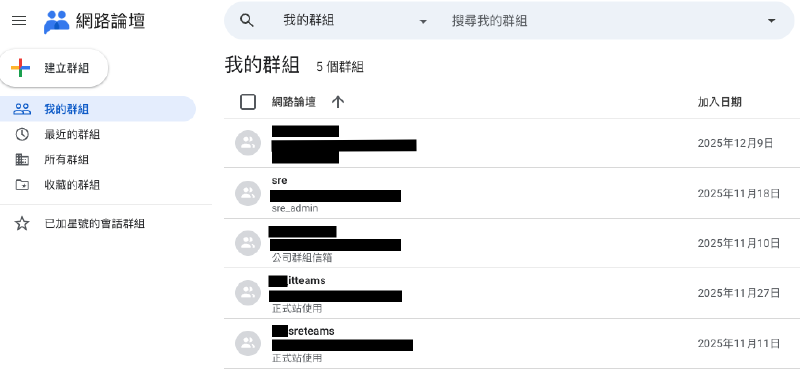 google 網路論壇設定範例